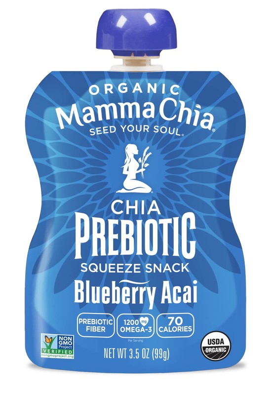 Mamma Chia Organic Blueberry Acai Chia Squeeze Pouches Pack of 16 3.5oz gallery