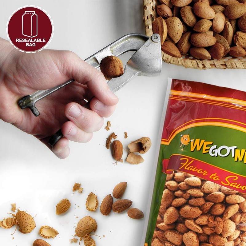 Jumbo California Almonds In Shell – 5 lbs (80oz) Premium Quality Kosher Raw... gallery