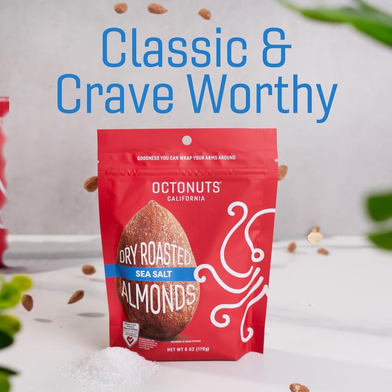 Octonuts Sea Salt Roasted Almonds (6oz) gallery