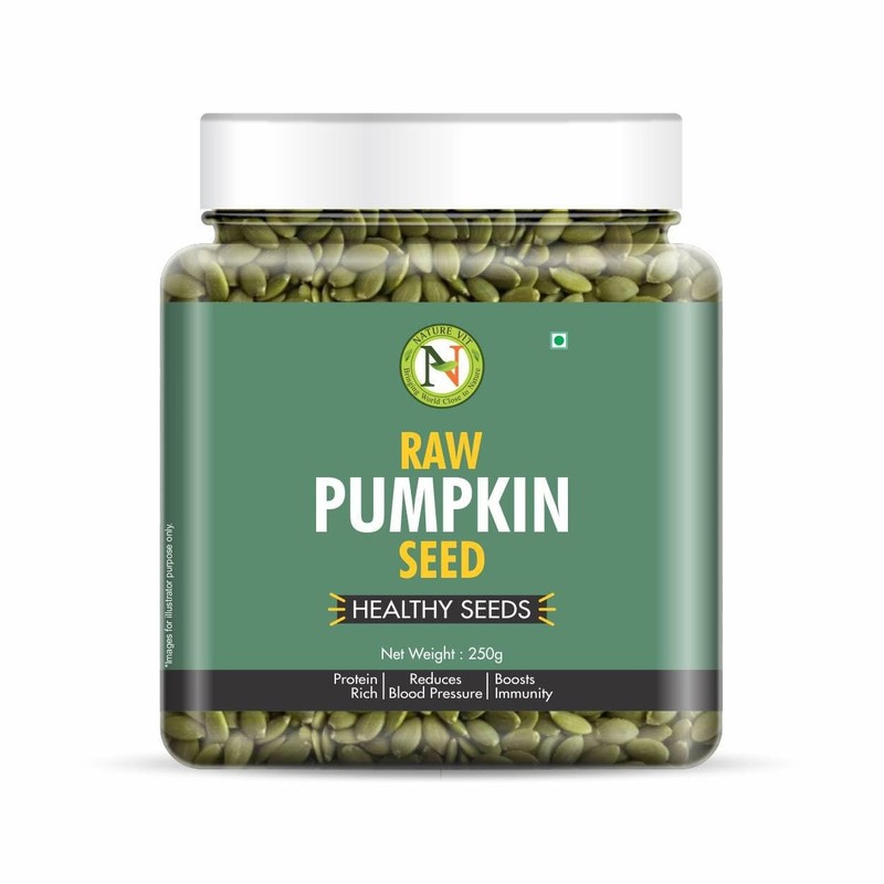 NatureVit Pumpkin Seeds 250g | Raw, Protein-Rich | Weight Loss & Heart Health