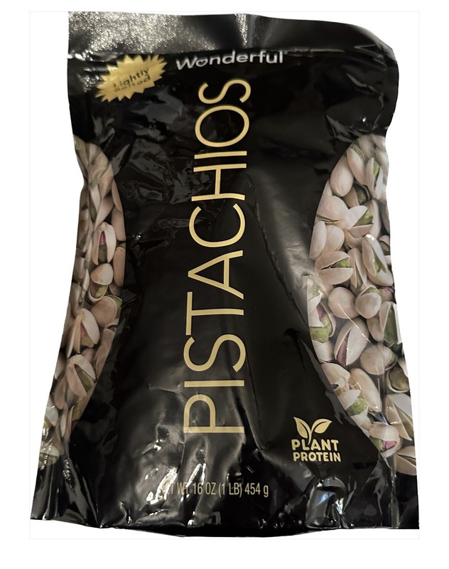 Wonderful Pistachios In-Shell Lightly Salted Nuts 16 Oz Gluten Free Good Sour...