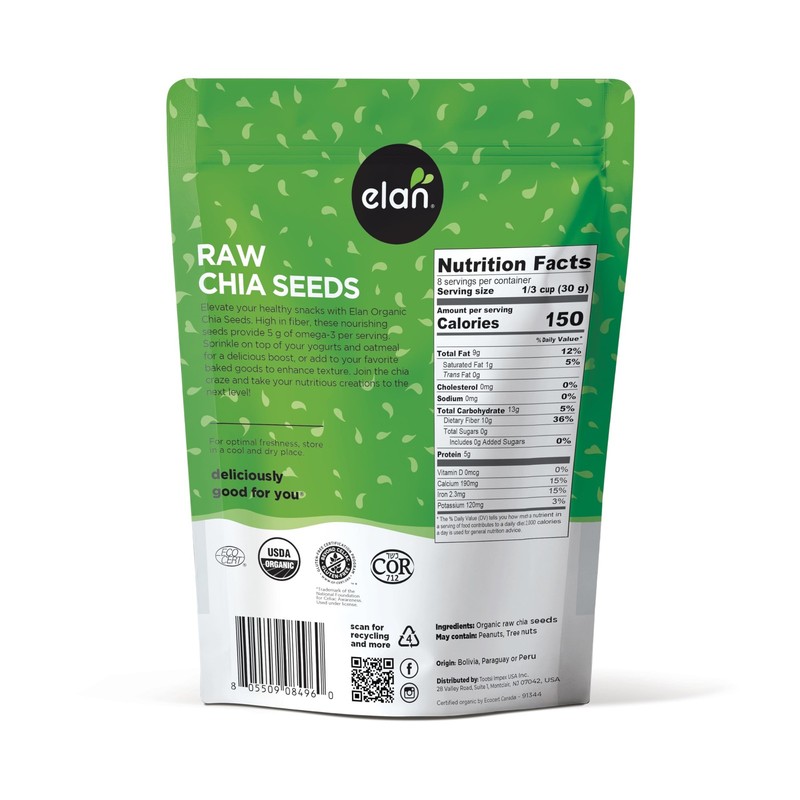 Organic Black Chia Seeds Natural Raw 8.8 Ounce gallery