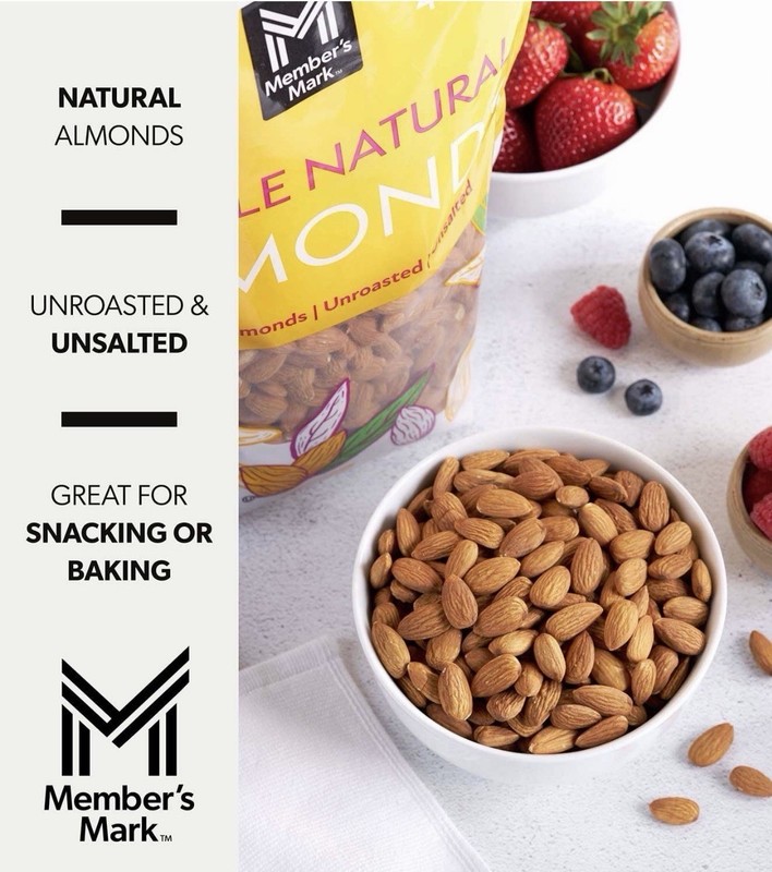 3 lbs Member's Mark Natural Whole Almonds (48 oz) - NEW FRESH! gallery