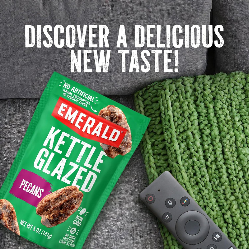 Emerald Nuts Kettle Glazed Pecans (1-Pack), 5Oz Resealable Bag, Kosher Dairy Cer gallery