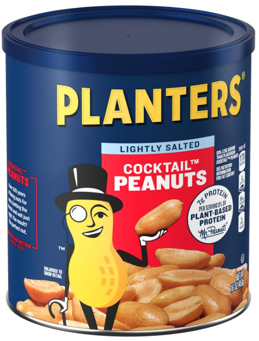 PLANTERS Salted Cocktail Peanuts, Party Snacks, Plant Based Protein 16oz 1 gallery