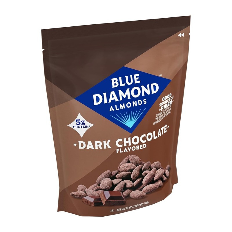 Blue Diamond Almonds Oven Roasted Dark Chocolate Flavored Snack Nuts, 25 Oz gallery