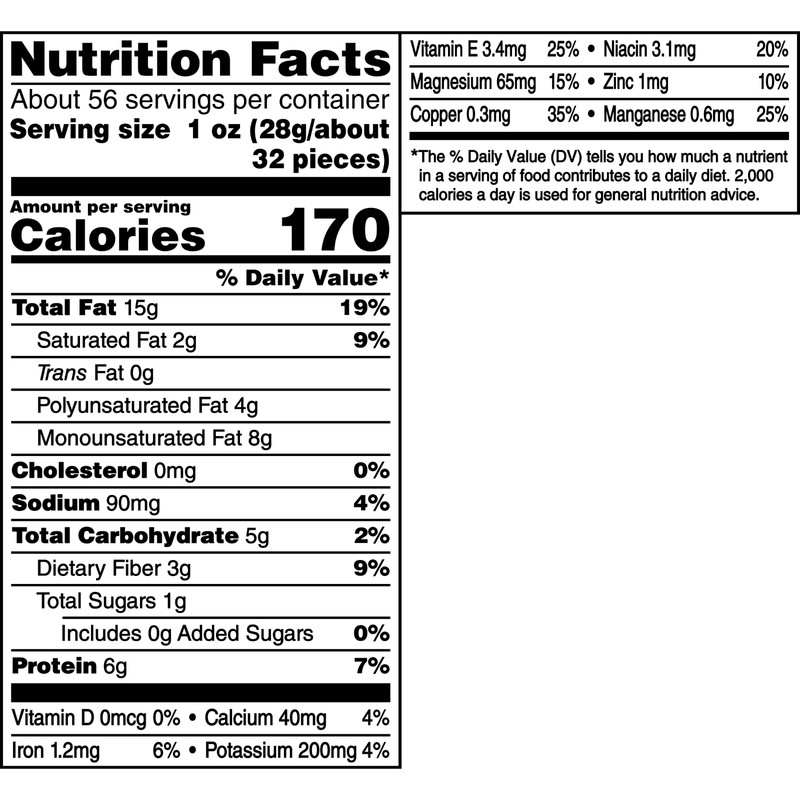 PLANTERS Salted Mixed Nuts, 6g (7% DV) Plant-Based Protein, 56 oz Can, 2 PACK gallery
