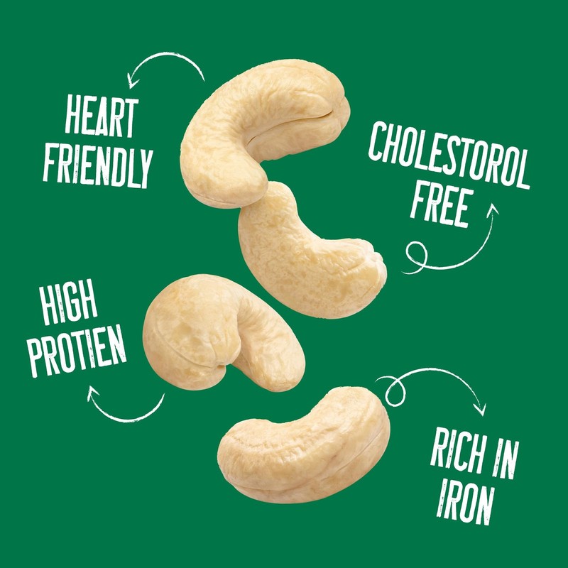 YogaBar Premium Cashews 200g | Whole W320 Kaju | Natural Crunchy Nuts gallery