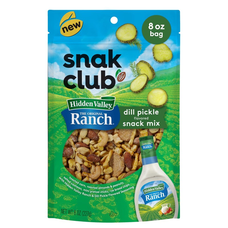 Hidden Valley Ranch and Dill Pickle Flavored Snack Mix, Toasted Corn, Roasted...