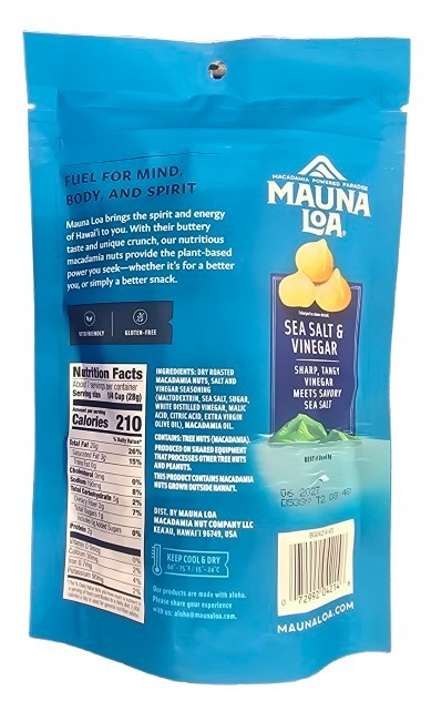 Mauna Loa Macadamia Nuts Sea Salt & Vinegar Dry Roasted (7oz.) gallery
