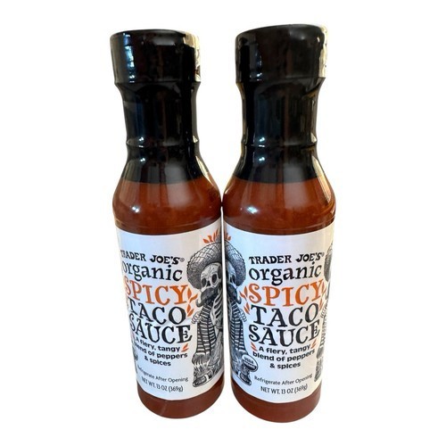 2X Pack Trader Joe’s Spicy Taco Sauce 2 Bottles 13 oz each peppers spices