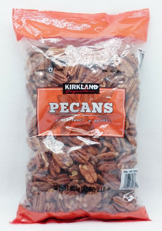1 Kirkland Signature PECANS Halves US #1 Fancy Pecans Nuts Baking 2 LB BAG