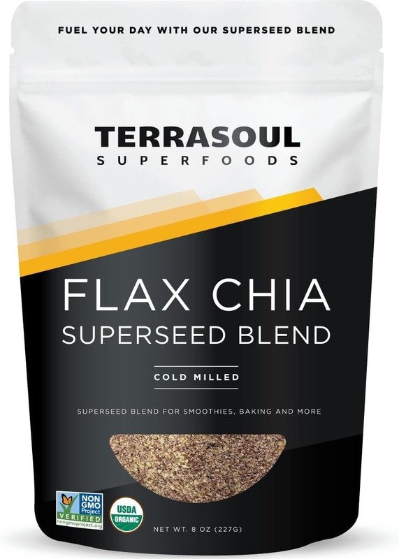 Organic Flax Chia Blend, 8 oz - Cold Milled Flax | Chia Seeds | Superseed Boo... gallery
