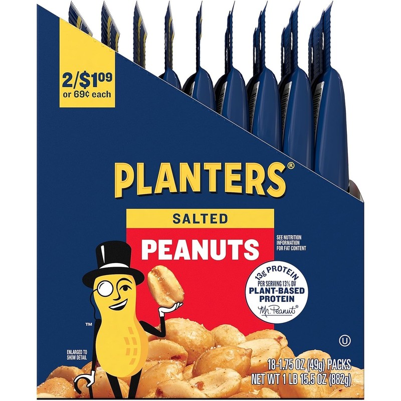 Legendary Crunch: Salted Peanuts 1.75 oz Bags – 18-Pack of Deliciousness gallery