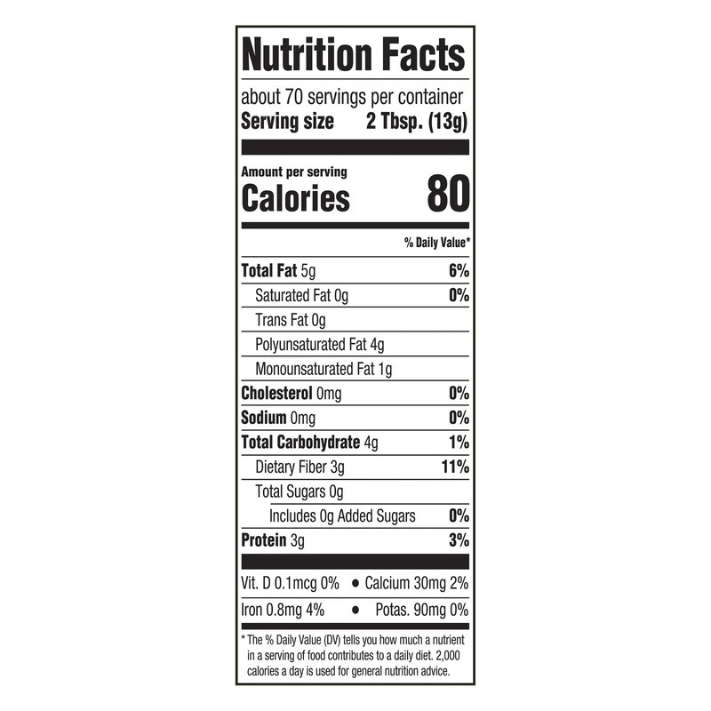 Great Value Organic Ground Flax Seed, 32 oz ,907g. gallery