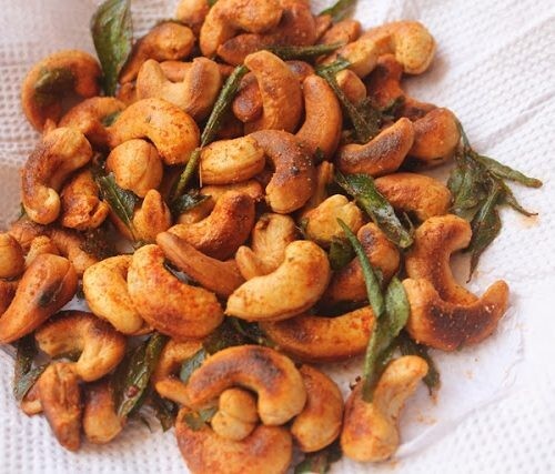 CASHEW NUTS Ceylon with Tangy Curry Leaves Taste Whole Fresh Organic Natural 1Kg