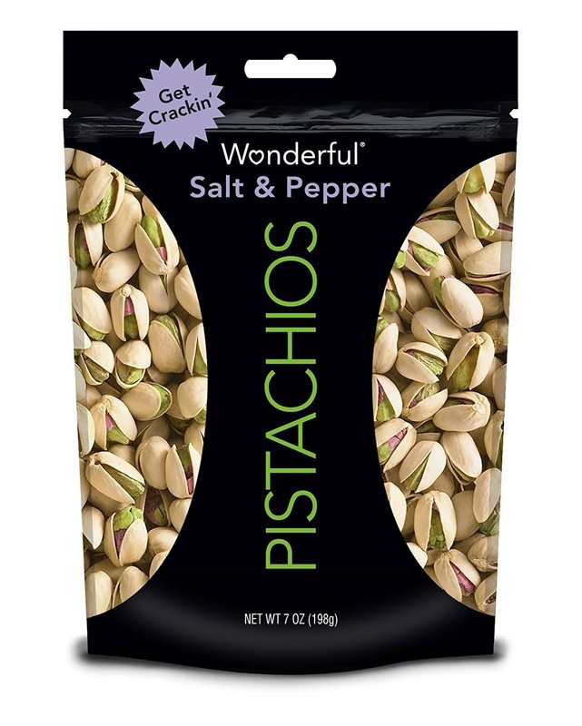 Wonderful Pistachios, Salt and Pepper Flavored, 7 Ounce