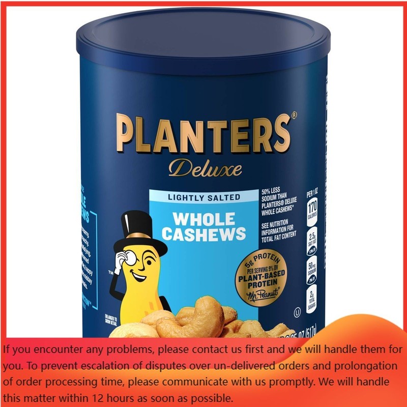 Planters Deluxe Whole Cashews – Lightly Salted 18.25oz