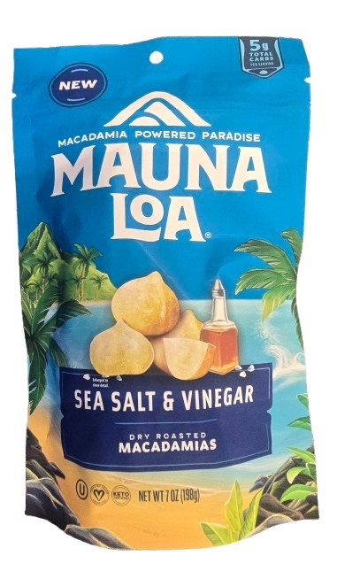 Mauna Loa Macadamia Nuts Sea Salt & Vinegar Dry Roasted (7oz.)