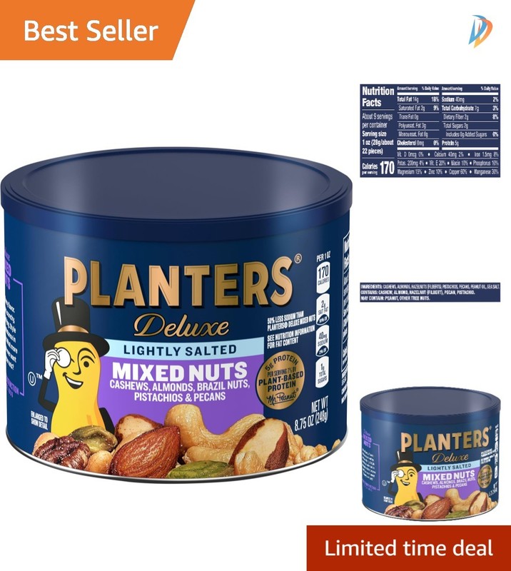 Indulge in 8.75 oz Gourmet Lightly Salted Mixed Nuts - Perfect for Sharing