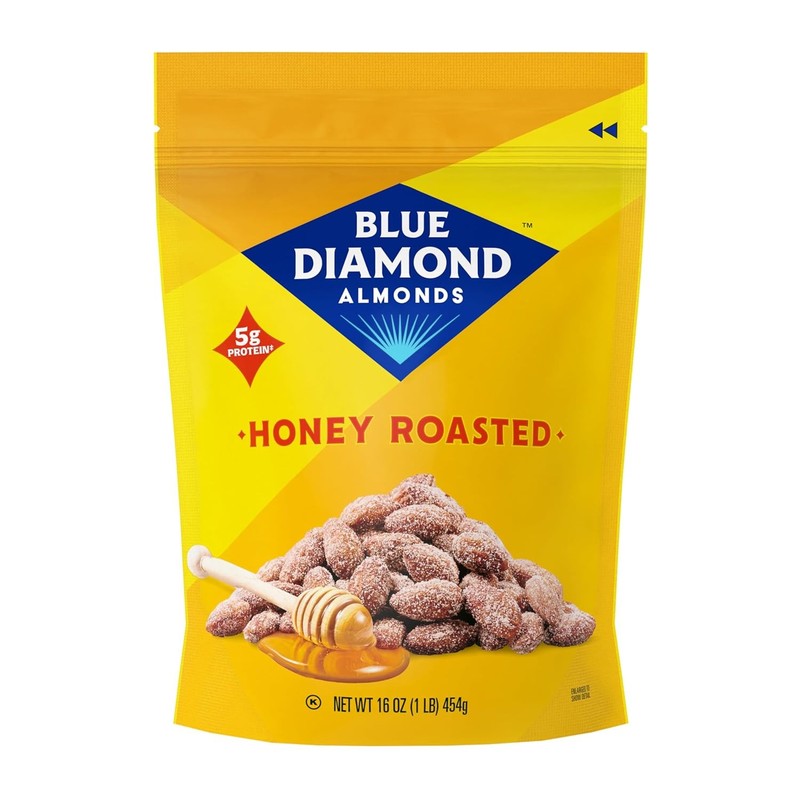 Honey Roasted Snack Almonds 1 Pound