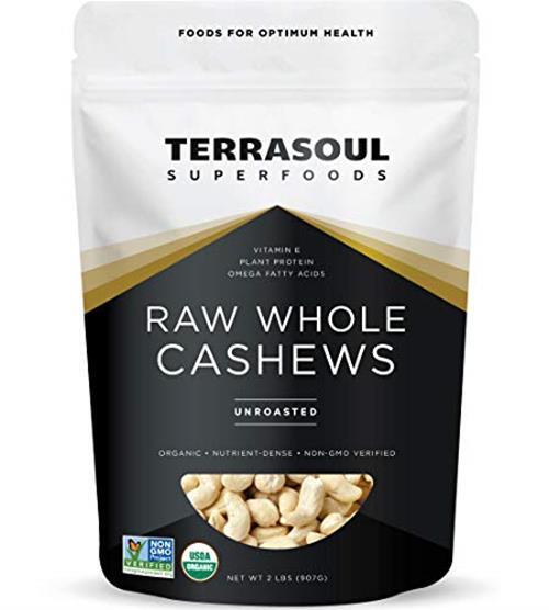 Terrasoul Superfoods Organic Raw Cashews, 2 Assorted Flavor Names , Sizes