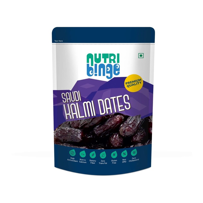 Nutri Binge Saudi Kalmi Dates 200g | Organic Fresh Khajur Healthy Snack