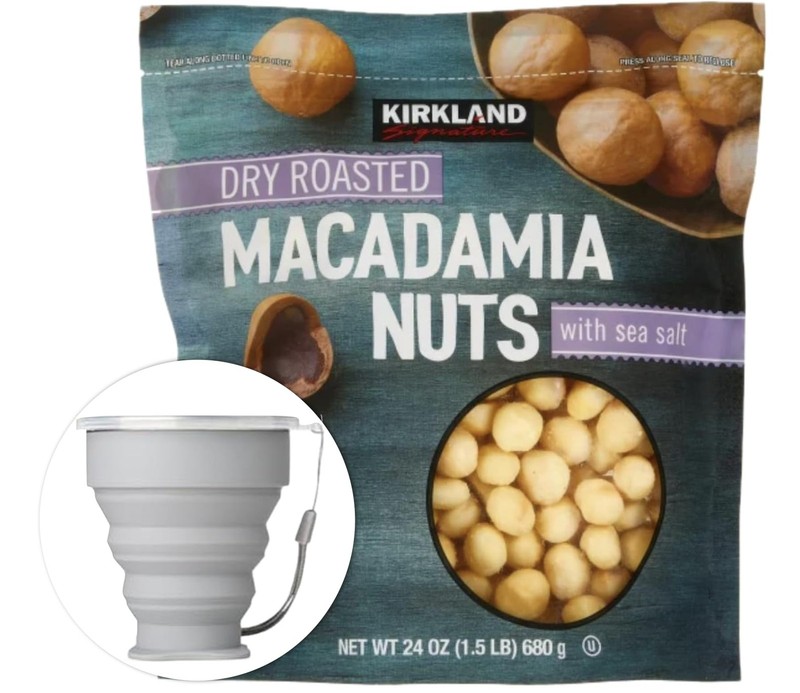 Kirkland Signature Dry Roasted Macadamia Nuts, 1.5 lbs. Item 1195303. Bundle …