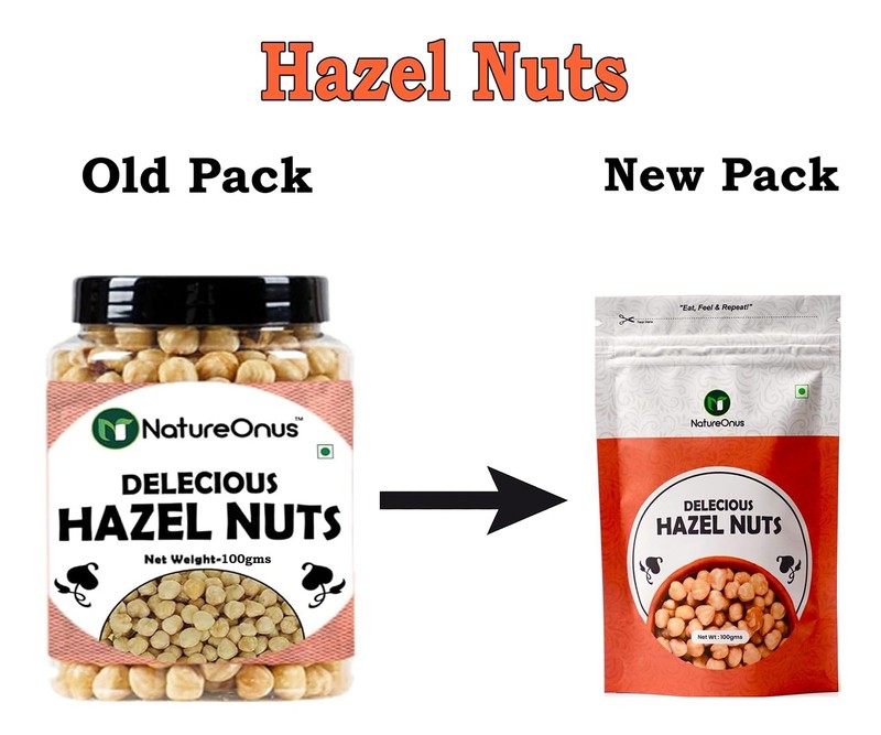 Natureonus Hazelnuts 100g | Raw Dehulled Premium Nuts | Healthy & Tasty Snack gallery