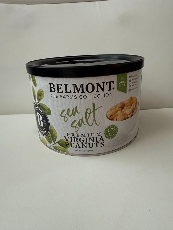 Belmont Premium Virginia Peanuts 🥜 Sea Salt • Small Batch • 28 oz / 1.75 LB