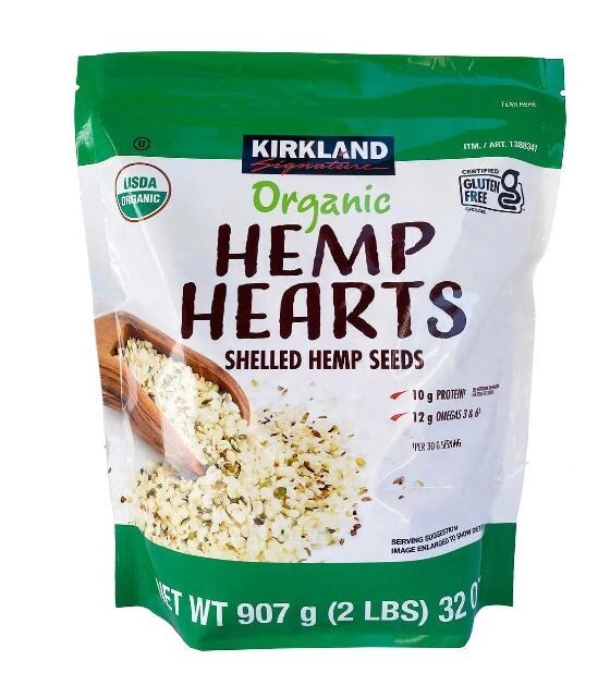 Kirkland Hemp Hearts Shelled Hemp Seeds 2 lb Organic