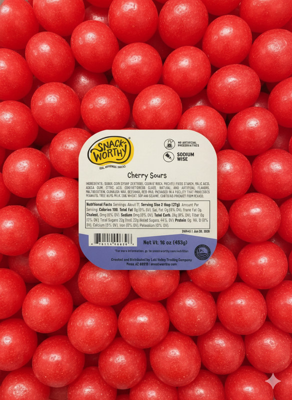 Snackworthy Cherry Sours - Sweet and Irresistible 9 Tub gallery