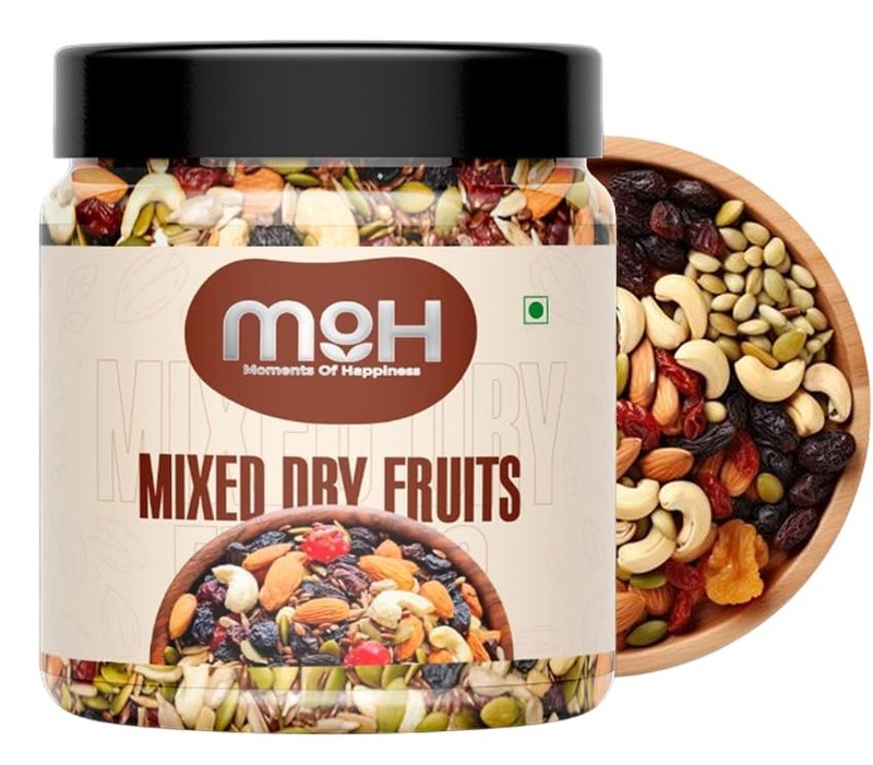 Moments of Happiness Dry Fruit 1kg Almond Cashew Raisin Kiwi Apricot Dates