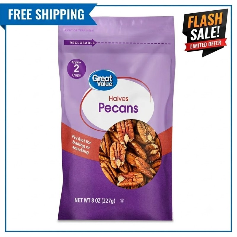 Pecan Halves 8 oz……..