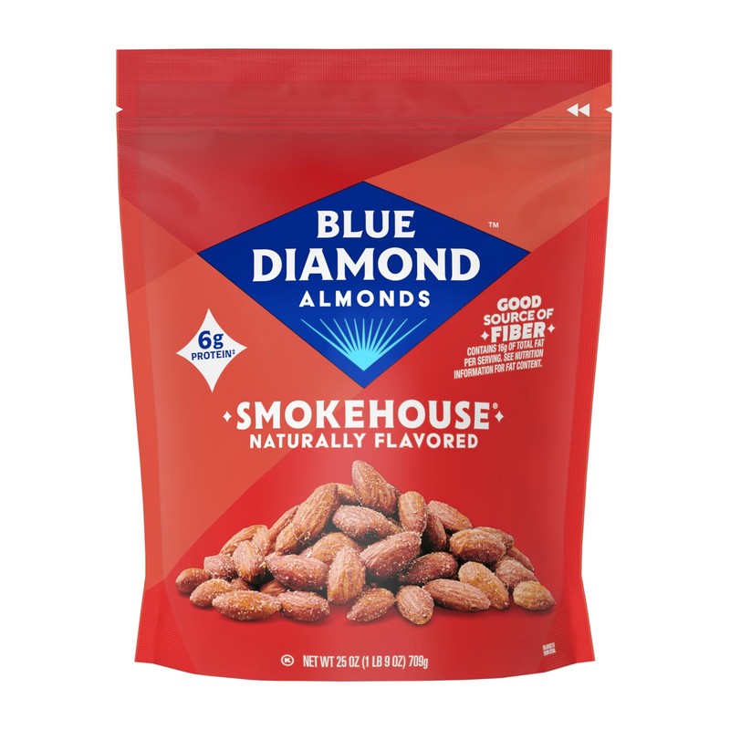 Blue Diamond Almonds, Smokehouse Flavored 25 Ounce (Pack of 1),