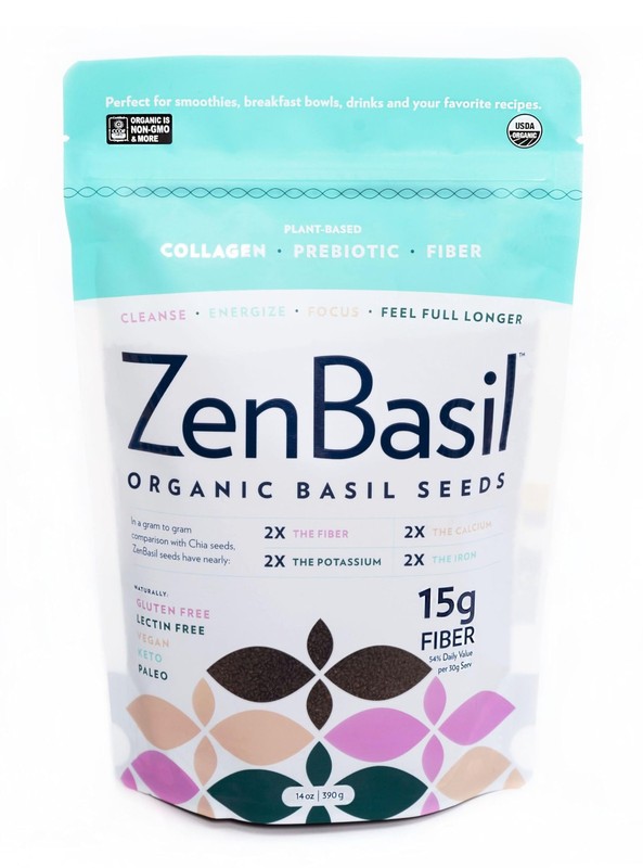 (Pack of 3) Zen Basil Basil Seeds Superfood Seeds for Sprouting 14 Oz gallery