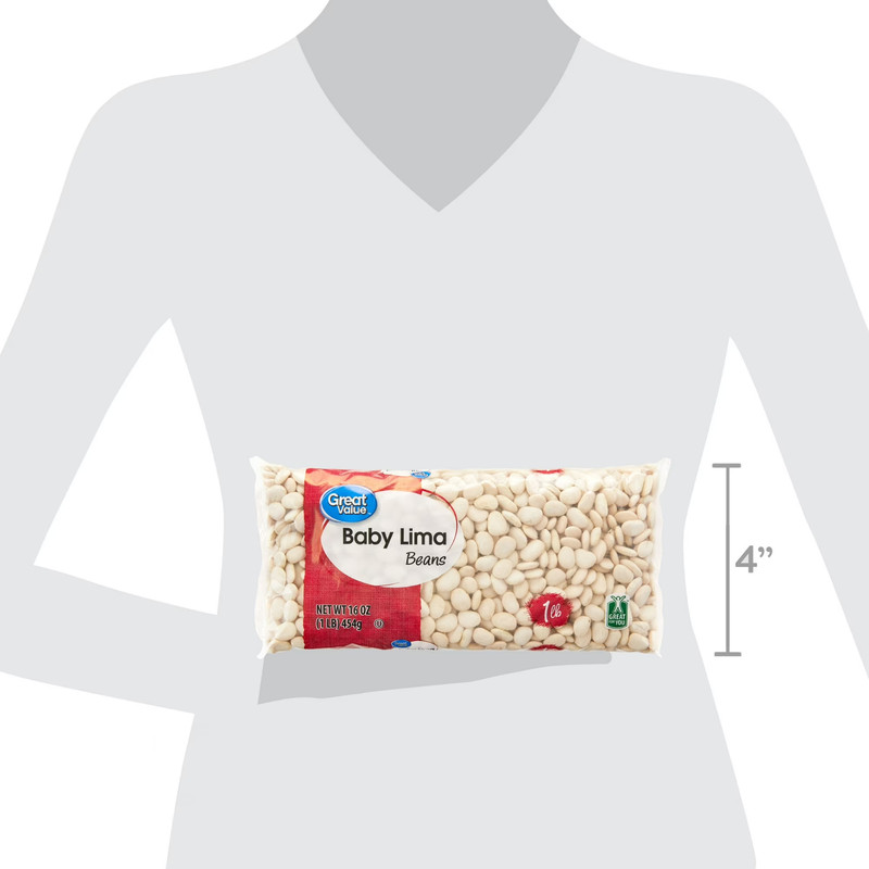 (3 pack) Great Value Baby Lima Beans, 1 lb gallery