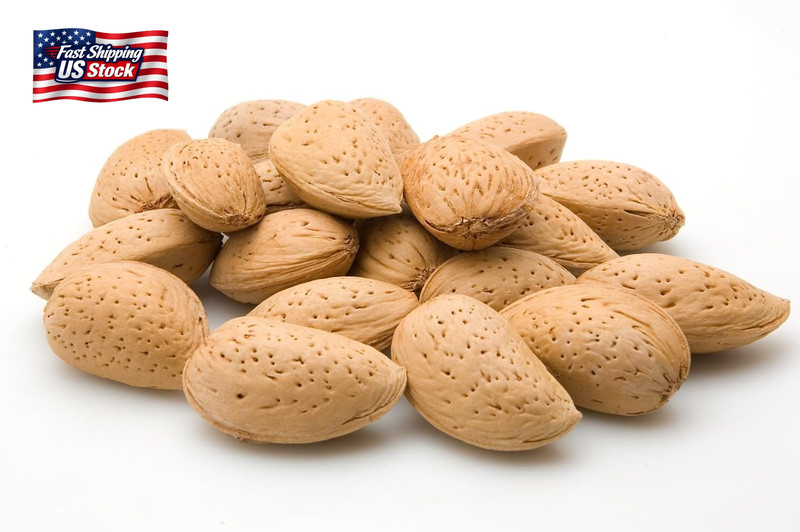 Jumbo California Almonds in Shell – 5 Lbs (80Oz) Premium Quality Kosher Raw Almo