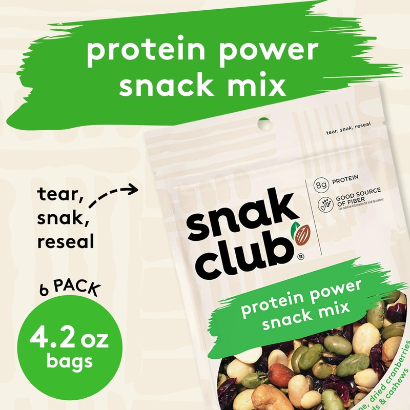 Protein Power Snack Mix with Peanuts, Roasted Edamame, Dried Cranberries, Pum... gallery