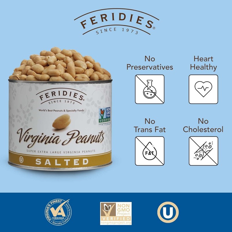 Kosher Certified Extra Large Virginia Salted Peanuts - Snack with Natural Flavor gallery