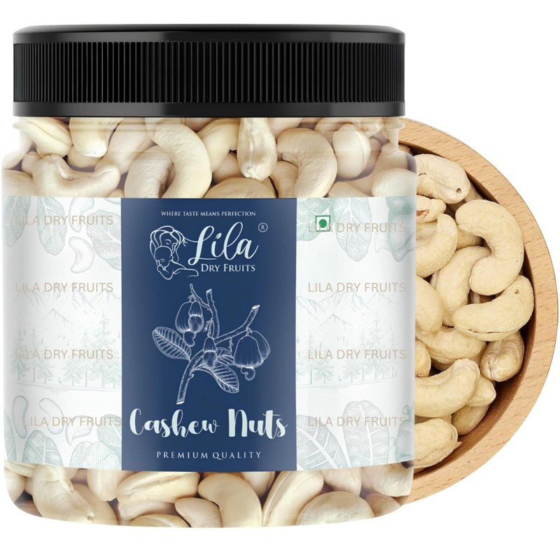 Lila Dry Fruits Cashews 250g| Unsalted Kaju Healthy Dry Fruits Diwali Gift