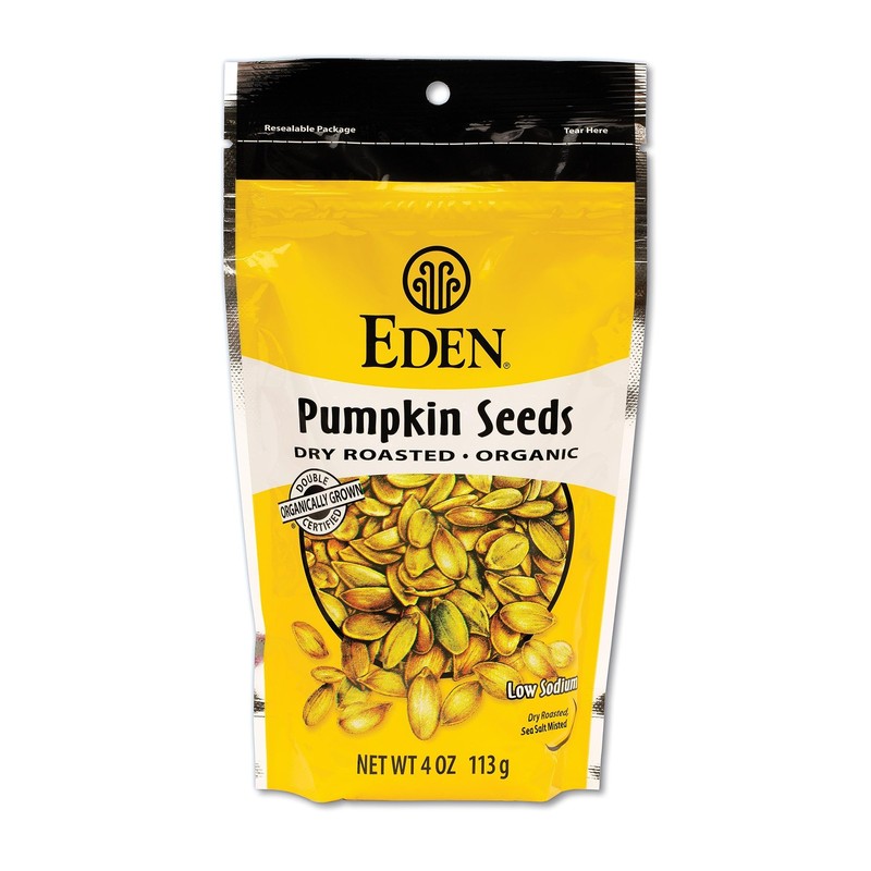 Organic Pumpkin Seeds, Dry Roasted, 4 Oz