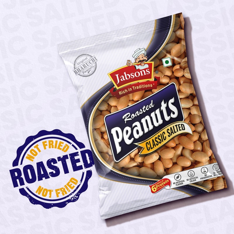 Jabsons Roasted Peanuts 6x160g | Classic Salted Moongfali | Gluten-Free Snack gallery