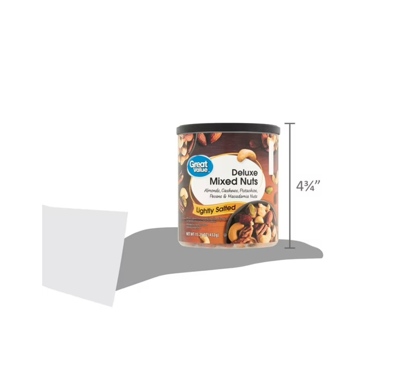 2 PACK Great Value Lightly Salted, Deluxe Mixed Nuts, 15.25 oz gallery