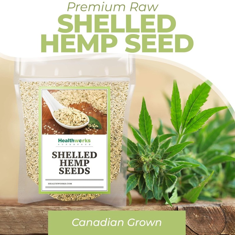 Shelled Hemp Seeds 32 Oz Canadian Hemp Hearts Superfood Nutrition Benefits Sale gallery