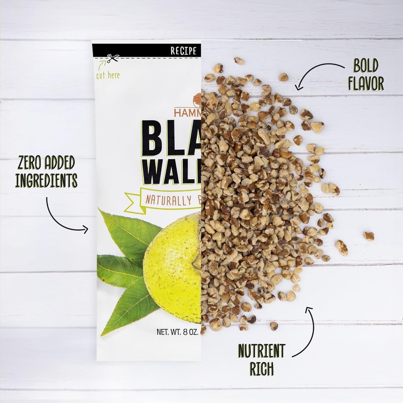 Black Walnuts 8oz Wild Harvested Non GMO Keto High Protein Baking Nuts gallery