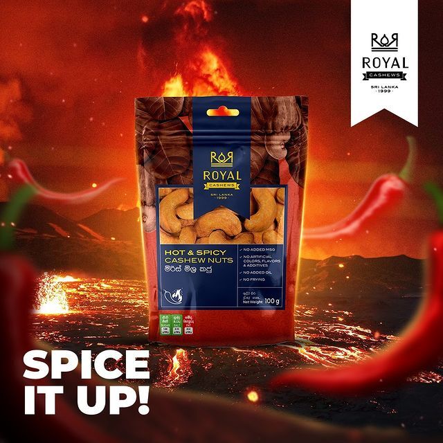 Ceylon Handpicked Fresh Premium Royal Roasted Cashew Nuts 5 Tastes Spicy Salted gallery