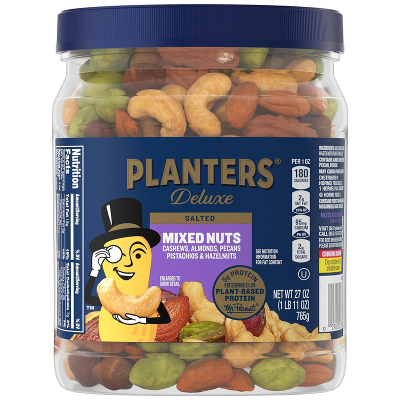 Deluxe Mixed Nuts, Cashews, Almonds, Pecans, Pistachios, Hazelnuts, Roasted with gallery