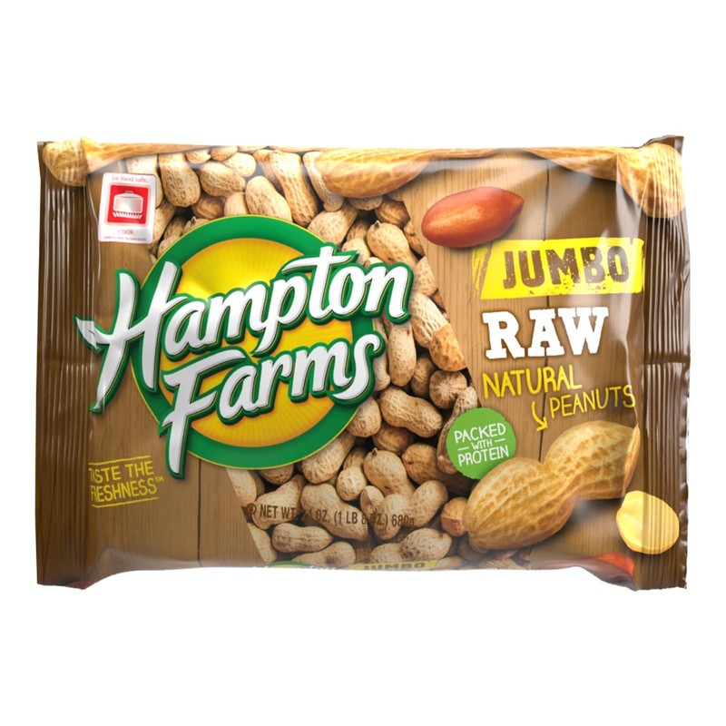 Jumbo Raw Natural In-Shell Peanuts - Perfect for Boiling & Snacking - 24 oz. Bag gallery