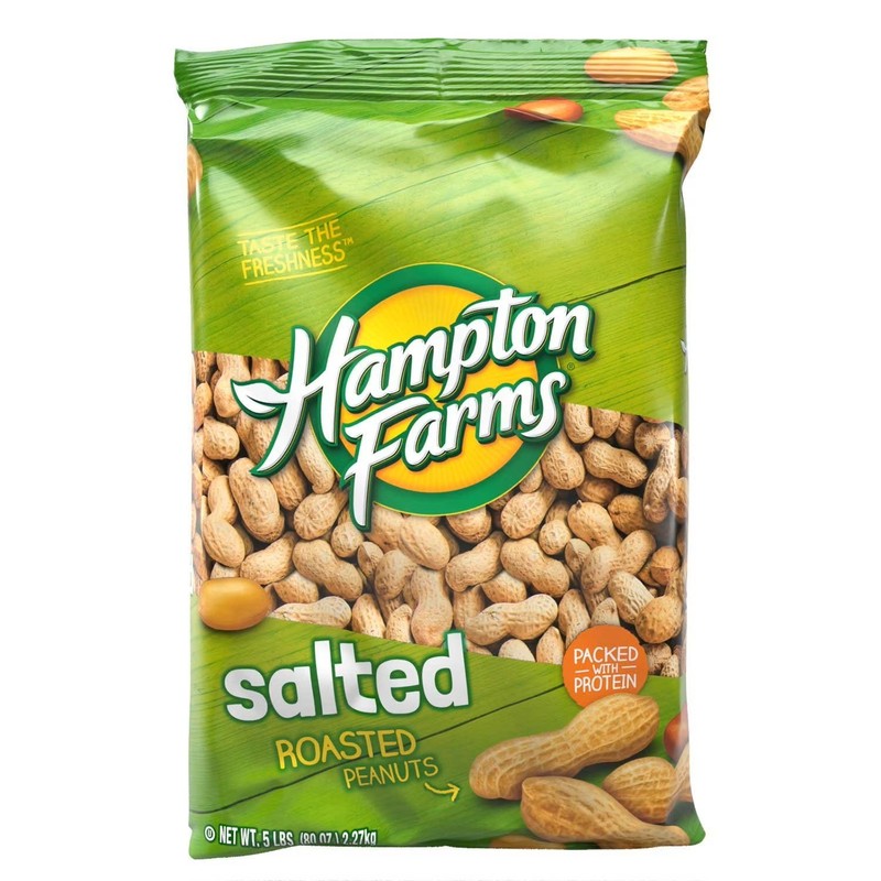 2 PACK - Hampton Farms Salted In-Shell Peanuts (Total 10 lbs) Free Shipping gallery